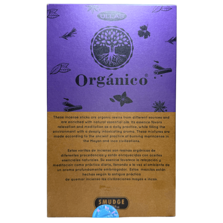 Caixa de Incenso de Lavanda Orgânica ULLAS - 12 caixas de 25g.