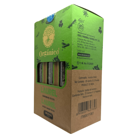 Coffret Encens Laurier Bio ULLAS - 12 boîtes de 25gr.