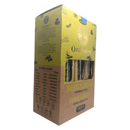 Coffret Encens Bergamote Bio ULLAS - 12 boîtes de 25gr.