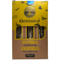 Caja Incienso Orgánico Vainilla ULLAS - 12 cajitas de 25gr.