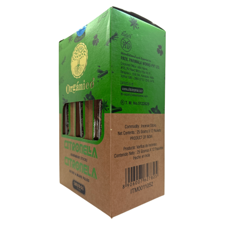 ULLAS Organisk Citronella Rökelseask - 12 askar à 25gr.