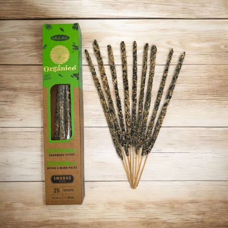 Organic Citronella Incense - ULLAS - Handmade - 25gr - Made in India - 100% Natural