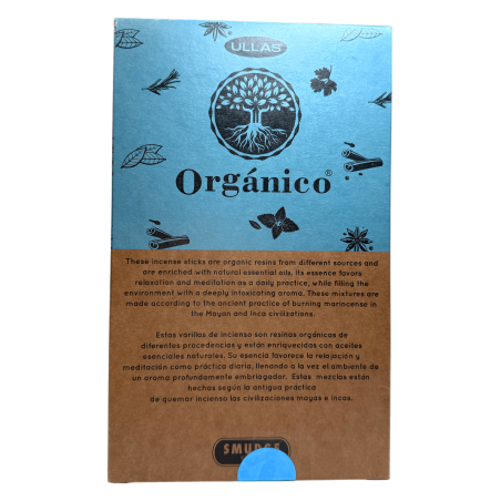 ULLAS Bio-Räucherstäbchenbox mit weißem Salbei – 12 Boxen mit 25 g.