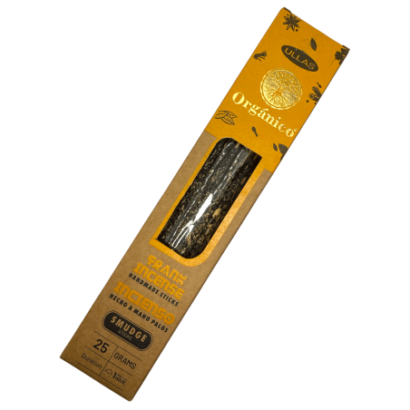 Incienso Ullas de Frankincense Olíbano - ULLAS - Hecho a mano - 25gr - Hecho en India - 100% Natural - ULLAS Incienso Orgánico