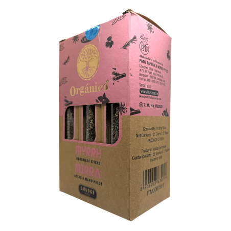 Coffret Encens Myrrhe Bio ULLAS - 12 boîtes de 25gr.