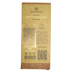 Mini-Tibetanischer Weihrauch Kokosnuss Aromanza Argentina - 8 Räucherstäbchen 40 Min. Dauer - Innerer Frieden