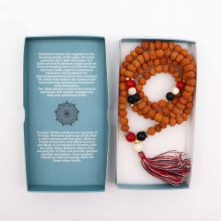 Colier Bali Mala Crede și Crește - 108 Rudraksha