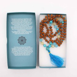 Collana Mala Balinese della Dea della Fertilità - 108 Rudraksha