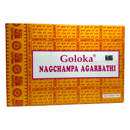 Scatola Goloka Nag Champa - 12 scatole da 15gr. - Incenso Masala