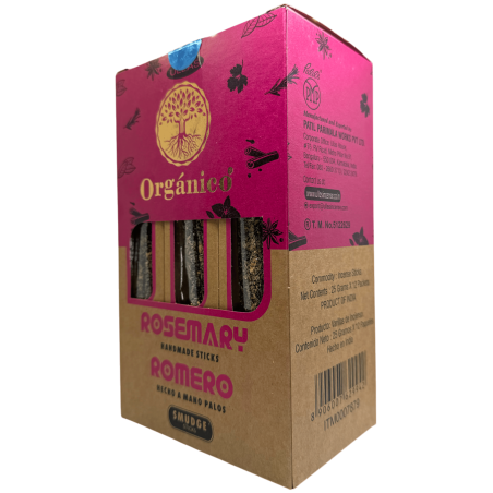 ULLAS Bio-Rosmarin-Räucherstäbchen-Box – 12 Boxen mit 25 g.