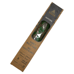 Bio Honig-Räucherstäbchen Weißer Salbei AROMA Nature - 8 Stäbchen 1h Dauer