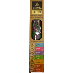 Organic Ritual Incense 7 Archangels AROMA Handmade Incense - Box with 8 incense sticks - 1 hour duration