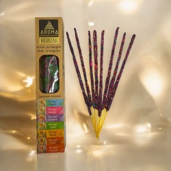 Organisk rituell rökelse 7 ärkeänglar AROMA Handgjord rökelse - Ask med 8 rökelsepinnar - 1 timmes varaktighet