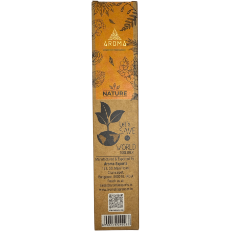Incenso Orgânico Louro Palo Santo AROMA Nature - 8 varetas 1h de duração