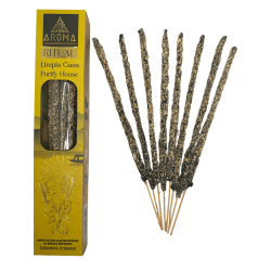 Rituale di purificazione della casa con incenso biologico AROMA Incenso fatto a mano - Scatola con 8 bastoncini di incenso - Dur