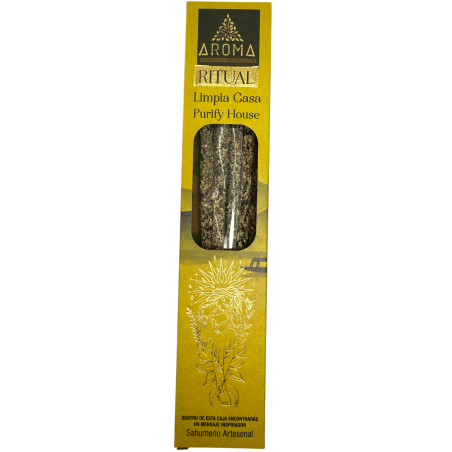 Rituale di purificazione della casa con incenso biologico AROMA Incenso fatto a mano - Scatola con 8 bastoncini di incenso - Dur