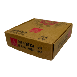 Doniczki ziołowe, różowe kubki z żywicy, zapachy energetyczne AROMA - 4 kubki i podstawka pod palnik