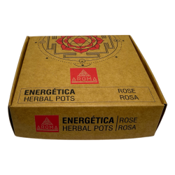 Doniczki ziołowe, różowe kubki z żywicy, zapachy energetyczne AROMA - 4 kubki i podstawka pod palnik