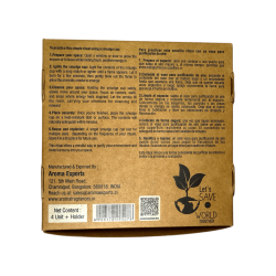 Copos de resina de alecrim, potes de ervas, fragrâncias energéticas AROMA - 4 copos e suporte para queimador - Clareza, proteção