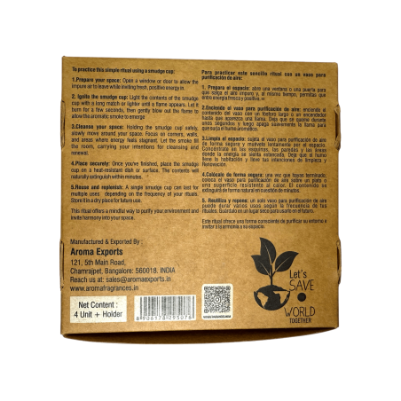 Rosmarinharzbecher, Kräutertöpfe, energetische AROMA – 4 Becher und Brennerständer – Klarheit, Schutz und Stärke