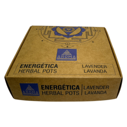 Lavender Resin Cups Herbal Pots Energetic AROMA Fragrances - 4 cups and burner stand - Inner Peace, Relaxation, Harmony