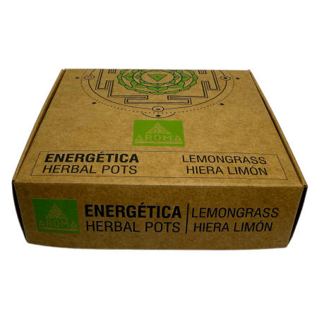 Citrongräs Resinkoppar Örtkrukor Energiska AROMA - 4 Koppar & Brännarställ - Rengöring