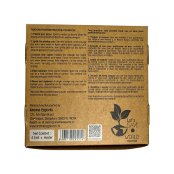 Zitronengras-Harzbecher, Kräutertöpfe, energetische AROMA – 4 Tassen und Brennerständer – reinigend