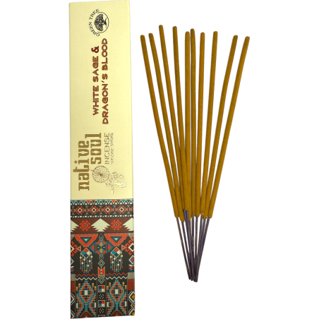 Native Soul White Sage en Dragon's Blood Green Tree Wierook - 15g masala wierook