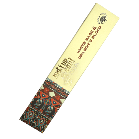 Native Soul White Sage and Dragon's Blood Green Tree Incense - 15g masala incense