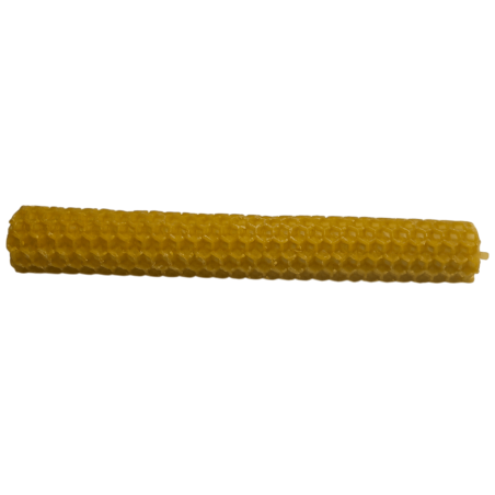 Vela de cera de abelha natural com mel - 15x2cm