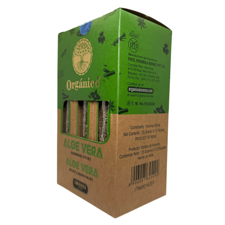 Caixa Encens Orgànic Aloe Vera ULLAS - 12 capsetes de 25gr.