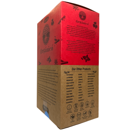 Caixa de Incenso de Gerânio Orgânico ULLAS - 12 caixas de 25gr.