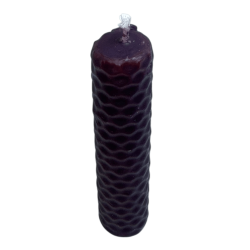 Vela de Miel Cera de Abeja Morada - 10x2,5cm - Transmutación, Sabiduría, Intuición y Chakra Corona