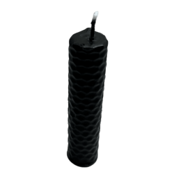 Candela al miele e cera d'api nera - 10x2,5 cm - Protezione, contro l'invidia, contro il malocchio, contro gli incantesimi