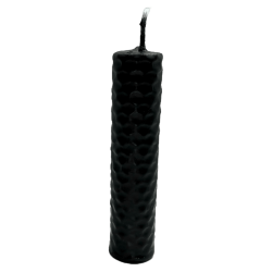 Espelma de Mel Cera d'Abella Negra - 10x2,5cm - Protecció, Contra Enveges, Contra Mal d'Ull, Contra Encanteris