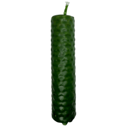 Lumânare verde cu miere și ceară de albine - 10x2.5cm - Vindecare, Fertilitate, Echilibru, Abundență, Chakra Inimii