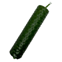 Vela de Mel de Cera de Abelha Verde - 10x2,5cm - Cura, Fertilidade, Equilíbrio, Abundância, Chakra Cardíaco