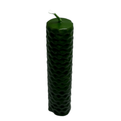 Grüne Bienenwachs-Honigkerze – 10 x 2,5 cm – Heilung, Fruchtbarkeit, Gleichgewicht, Fülle, Herzchakra