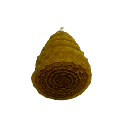 Espelma de Mel Espiral Cera d'Abella Natural - 5x3,5cm
