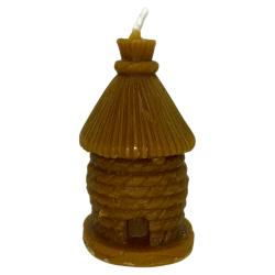 Vela de mel em formato de cabana 8,5x4,5cm -...
