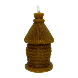 Hyttformat honungsljus 8,5x4,5 cm - Husformat ljus