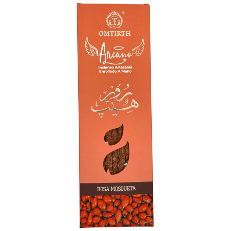 Incenso de Rosa Mosqueta Natural Omtirth Arcano - 10 varetas de incenso artesanal orgânico