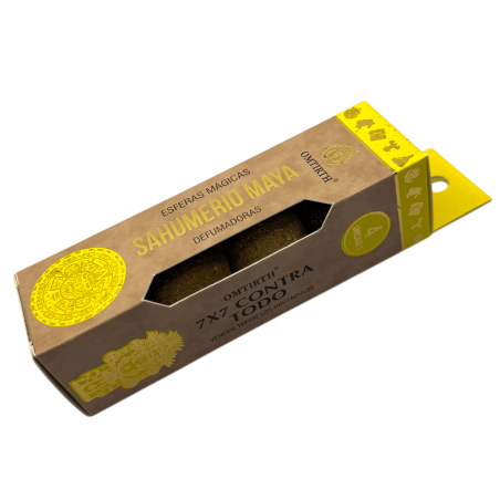Maya Räucherwerk Magische Kugeln 7x7 Gegen alles OMTIRTH - 4 aktivierte Räucherbomben
