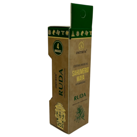 Maya-Räucherstäbchen Magic Spheres Rue OMTIRTH – 4 aktivierte Räucherbomben