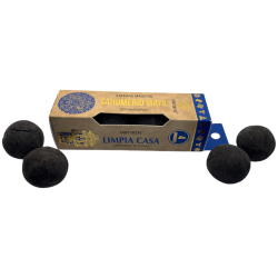 Incenso Maia OMTIRTH Esferas Mágicas para Limpeza da Casa - 4 Bombas de Fumaça Ativadas
