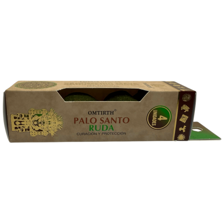 Maya Rökelse Magiska Sfärer Palo Santo och Rue OMTIRTH - 4 Aktiverade Smudging Bombs