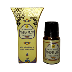 Aceite de Fragancia Ámbar Almizcle SREE VANI 10...