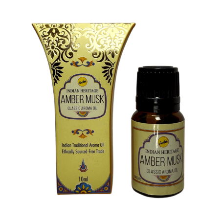 Aceite de Fragancia Ámbar Almizcle SREE VANI10 ml.