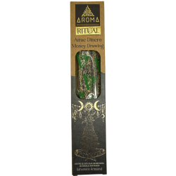Incenso rituale biologico attrae denaro AROMA Incenso artigianale - Scatola con 8 bastoncini di incenso - Durata 1 ora