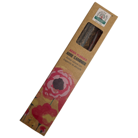 Incenso Natural Florida Water Opens Paths Namaste Índia - 1 caixa de incenso orgânico 25g - Âmbar Natural com Almíscar